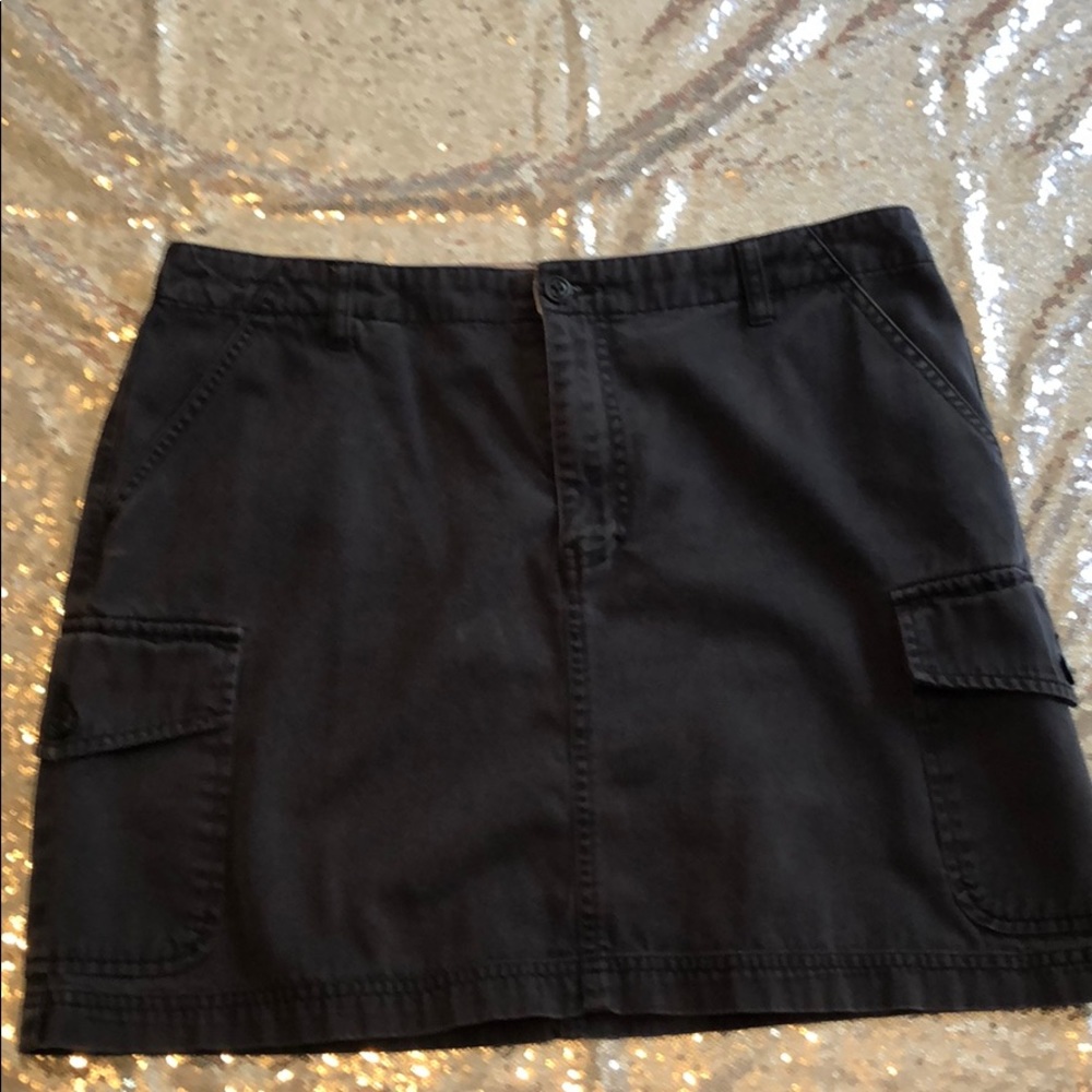 Black cargo skirt by Gap